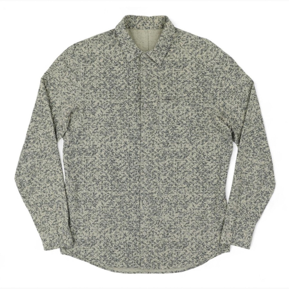 Lululemon Particle Camo button up shirt